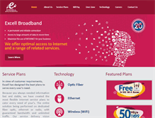 Tablet Screenshot of excellbroadband.com